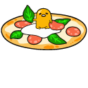 Gudetama on Ham Slices and Pizza cursor
