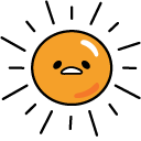 Gudetama Sun and Light Bulb cursor