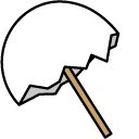 Gudetama with an Egg Shell Umbrella pointer