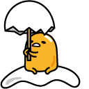 Gudetama with an Egg Shell Umbrella cursor