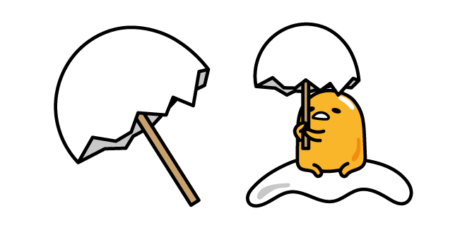 Gudetama with an Egg Shell Umbrella