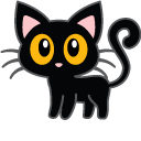 Black Cat and Jack o' Lantern pointer