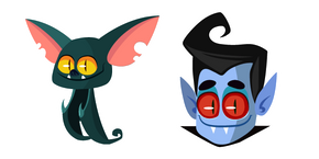 Halloween Bat and Dracula