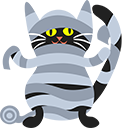 Halloween Black Cats Ghost and Mummy cursor