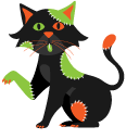 Halloween Black Cats pointer