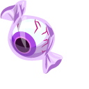 Halloween Candy Eyeball and Jelly Frankenstein pointer