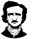 Halloween Edgar Allan Poe and Raven cursor