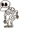 Halloween Funny Skeleton cursor