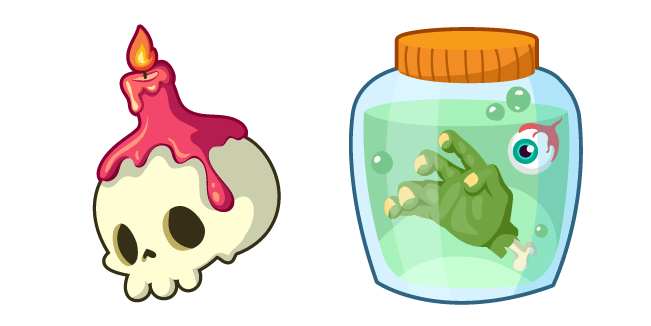 Halloween Skull and Jar