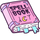 Halloween Witch Cocktail and Spell Book cursor