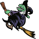 Halloween Witch on Broomstick pointer