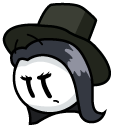 Henry Stickmin Carol Cross and Hat cursor