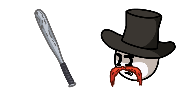 Henry Stickmin Right Hand Man and Metal Baseball Bat