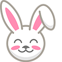 Colorful Easter Egg and Bunny cursor