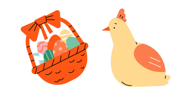Easter Basket and Chicken