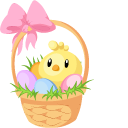 Easter Chick and Basket cursor