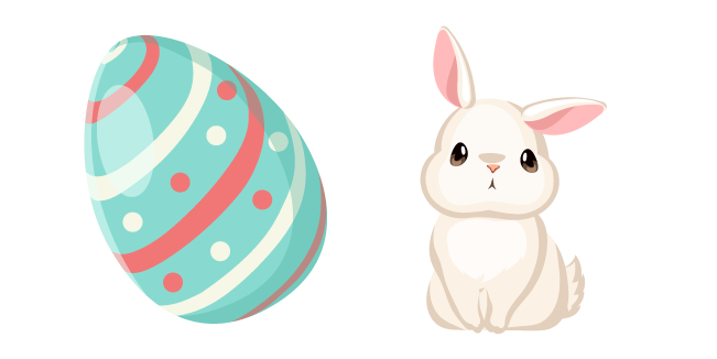 Easter Egg and Bunny