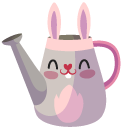 Easter Hare Watering Can and Brush cursor