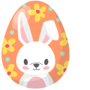Easter Painted Eggs with Bunny cursor