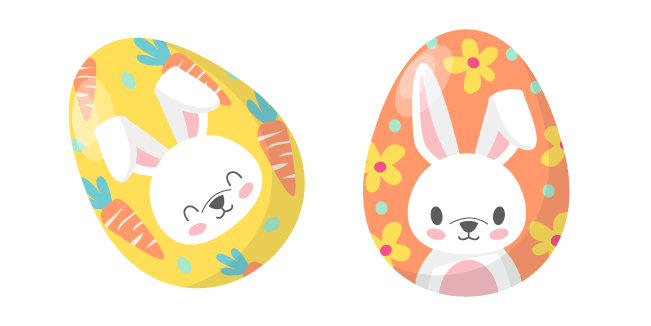 Easter Painted Eggs with Bunny