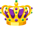 Mardi Gras Beads and Crown cursor