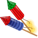 New Year Clock and Firework pointer