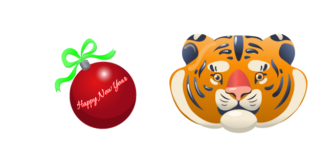 New Year Tiger and Toy