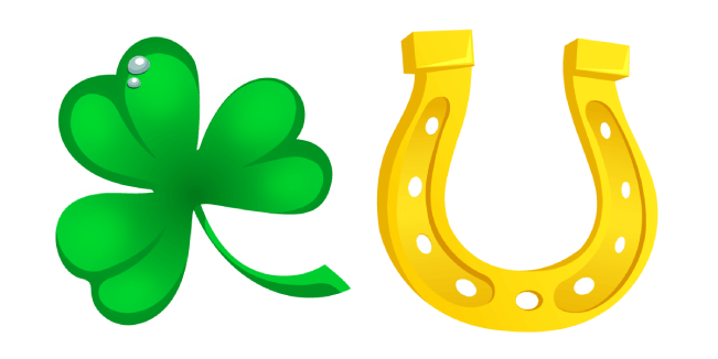 Saint Patrick's Day Clover and Horseshoe
