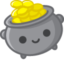 Saint Patrick's Day Leprechaun and Pot of Gold pointer