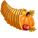 Thanksgiving Day Corn and Cornucopia cursor