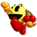 Thanksgiving Day Pac-Man and Mario Balloons pointer