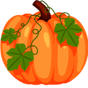 Thanksgiving Day Pumpkin Pie and Pumpkin cursor