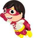 Thanksgiving Parade Balloons Red Titan and Boss Baby pointer