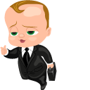 Thanksgiving Parade Balloons Red Titan and Boss Baby cursor