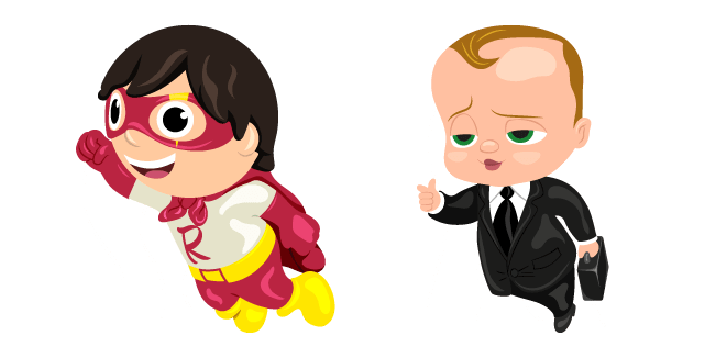 Thanksgiving Parade Balloons Red Titan and Boss Baby