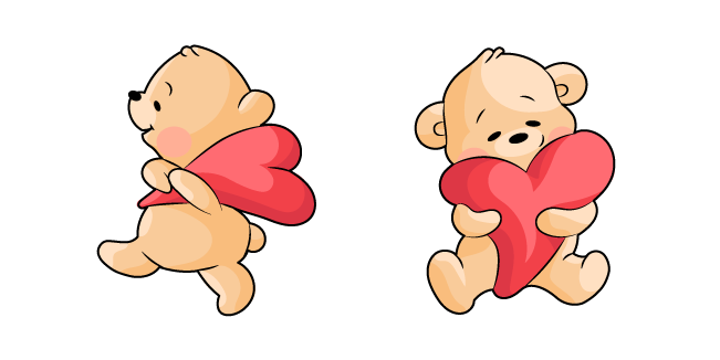 Valentine's Day Bear and Heart