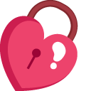 Valentine's Day Heart and Key cursor