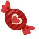 Valentine's Day Red Candy and Cloud pointer