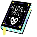 Valentine's Day Tarot Card and Spell Book cursor