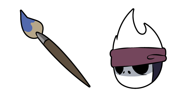 Hollow Knight Nailmaster Sheo and a Brush