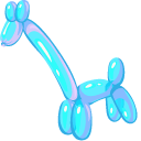 Clown and Giraffe Balloon pointer