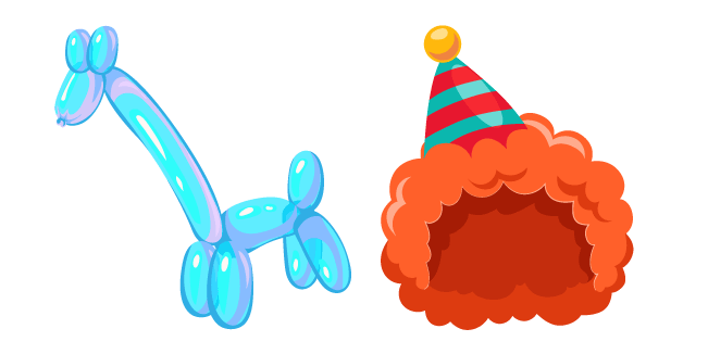 Clown and Giraffe Balloon