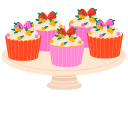 Confectioner: Pastry Bag and Cupcakes cursor