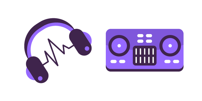 DJ: Headphones and DJ Controller