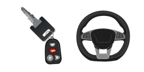 Driver: Key and steering wheel