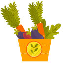 Farmer Box of Vegetables and Hay cursor
