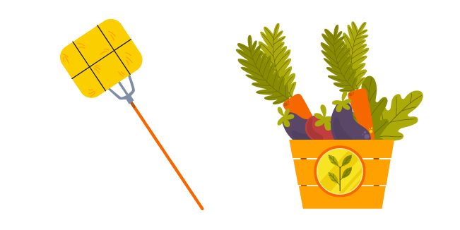 Farmer Box of Vegetables and Hay