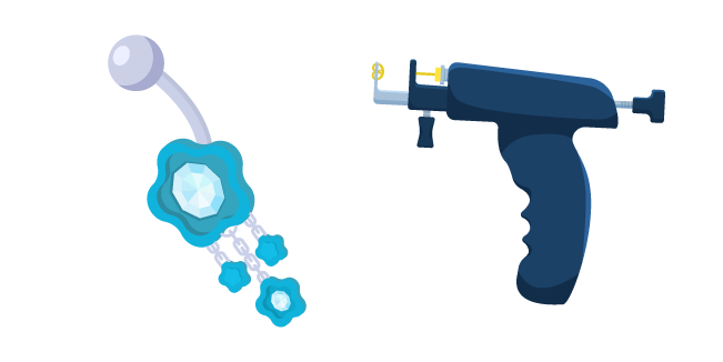 Piercer: Piercing Machine and Gemstone Earring
