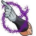 JoJo's Bizarre Adventure Old Joseph and Hermit Purple pointer