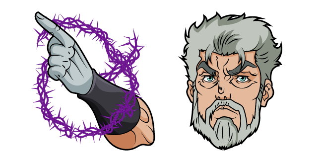 JoJo's Bizarre Adventure Old Joseph and Hermit Purple
